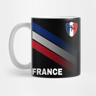 Vintage France Sunflower Flag France Soccer Lover Mug